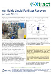 Liquid Fertilizer Recovery
Agrifluids
